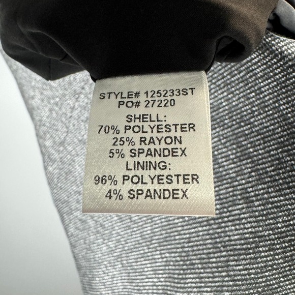 NWT SKIES ARE BLUE Open Front Blazer Dark Gray Black 3X Plus Size - Picture 5 of 5